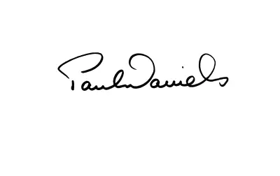 £10 • Buy Paul Daniels - British Magician & Comedian - Hand Signed Card