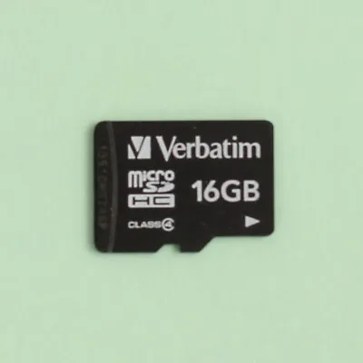 Verbatim 16GB Micro SDHC (Micro SD) Memory Card For Cameras Phones Etc. • $9.95