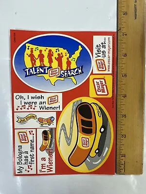 Vintage Oscar Mayer Talent Search Sticker Sheet Rare NOS Wiener Mobile Kids HTF • $15