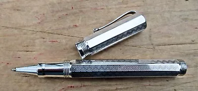 New Montegrappa Reminiscence Sterling Silver Engraved Rollerball Pen • $789.95