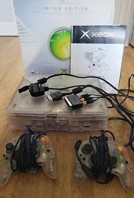 Limited Edition Crystal Pack Microsoft Xbox Original Console With 2 Controllers • £249