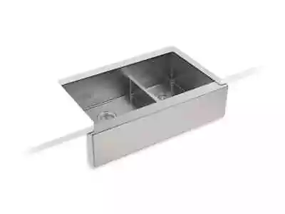 Kohler Strive™ Two Bowl Apron Sink 34 X 21 Farmhouse Kitchen Sink K-5416 • $449.99