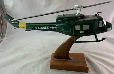 $69.95 • Buy Vintage Helicopter Desktop Model Bell Helicopter NATC Marines Twin Huey