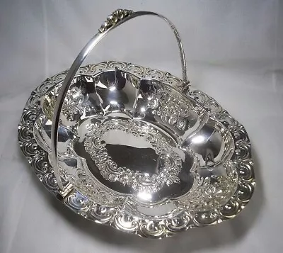 Antique Liberty & Co Silver Electro Plate EPNS Swing Handle Basket Pattern 2683 • £19.99