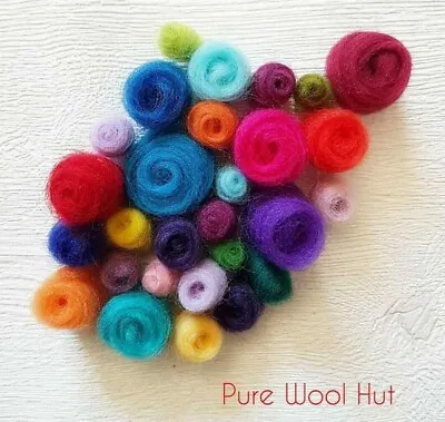 79 Colours 100% Pure Merino Wool Tops Roving For Spinning Felting 20 - 100 G • £5.60