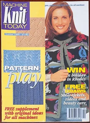 Machine Knit Today Knitting Pattern Magazine October 1995 With Supplement Ladies • £4.99