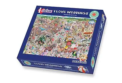 1000 Piece Jigsaw Puzzle - I Love Weddings Double Booked Church- Mike Jupp • £25.99