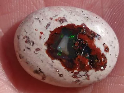 14.54 Ct. Mexican Cantera Fire Opal Cabochon • $95