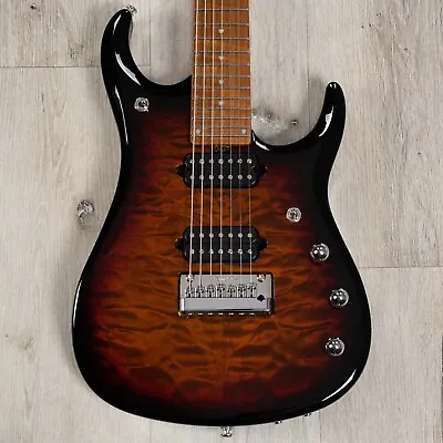 Ernie Ball Music Man John Petrucci JP15 7-String Guitar Tiger Eye Quilt Top • $3999