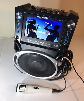 Karaoke GF842 Karaoke Machine 7  TFT Color Screen Record Bluetooth LED Lights • $74