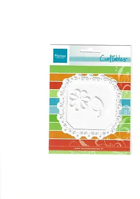 Marianne Craftables Square Frame Set Of 3 Dies CR1249/Fleur De Lis/Flower/Leaf • £4.50