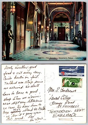 £1.69 • Buy C22544 Governors Palace Valletta  Malta  Postcard 1977 Stamp