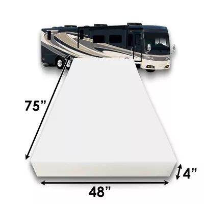 FoamRush 4  X 48   X 75  Bunk RV Mattress Travel Camper Medium Firm USA • $268.97