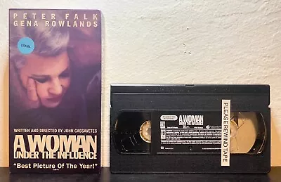 A Woman Under The Influence VHS Tape (Peter Falk Gena Rowlands 1974) • $19.99