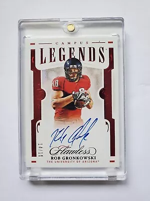 2021 Panini Flawless Campus Legends Rob Gronkowski  Gronk   Autograph #'d 14/15  • $60