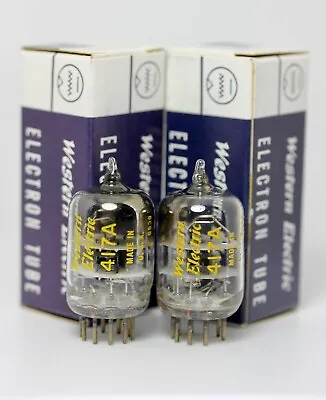 NOS Western Electric 417A MUSEUM-QUALITY BEST MATCHED PAIR 1960s RARE • $328.50