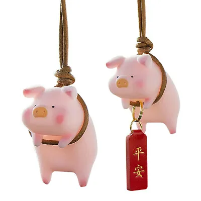 Lucky Piglet Car Pendant Swing Pig Car Pendant Car Interior Mirror PendaWR • $2.99