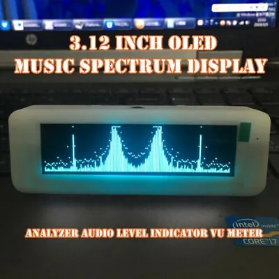 3.12inch OLED Music Spectrum Display Analyzer Audio Level Indicator VU METER • $43.22