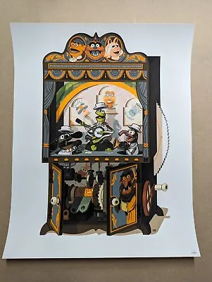 The Muppet Show Official Glen Brogan Music Box Animal Kermit Variant Poster • $97.31