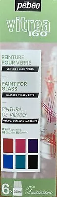 £12.50 • Buy Pebeo Vitrea 160 Glass Paint Initiation Set 6 X 20 Ml 