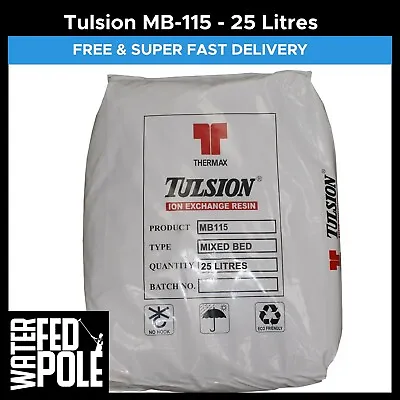 £125.30 • Buy Tulsion Mb 115 Di Resin For Water Fed Pole Window Cleaning 25 Litre Bag
