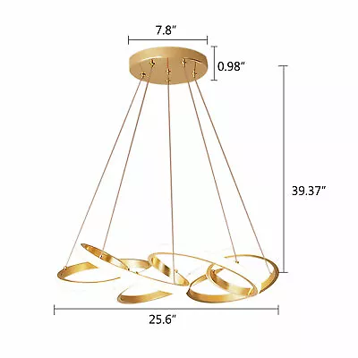 Modern Nordic Hanging Lamp Chandelier Home Pendant Art Ceiling Light Fixture 78W • $75.90