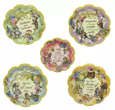 Alice In Wonderland Tea Party Paper Plates 32 ( 16 9  & 16 7  )  Party Supplies • $39.99
