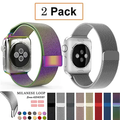 $15.19 • Buy Magnetic Milanese Loop Wristwatch Strap For Apple Watch Series 8 7 SE 6 49 45mm
