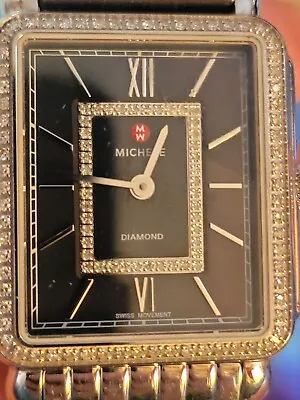 Michele  Dèco Madison Diamond Watch With Black Mother Of Pearl • $230.50