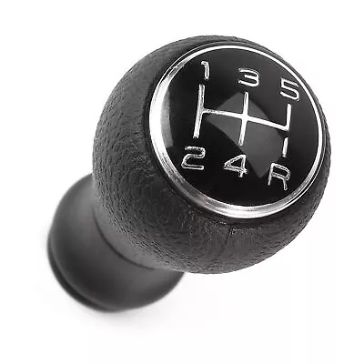 Car 5 Speed Manual Shift Knob Gear Stick Shifter Lever Black ABS+leather  • $10.02