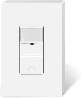 Motion Sensor Light Switch Neutral Wire Required Single Pole In Wall Occupancy • $17.99