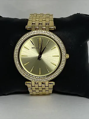 Michael Kors Darci MK3191 Women's Gold Stainless Steel Analog Dial Watch MP894 • $59.99