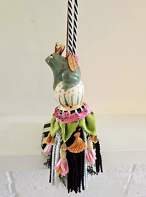 NEW MacKenzie Childs Ceramic FROG TASSEL  A Charming Prince - Perfect M-C Whimsy • $135