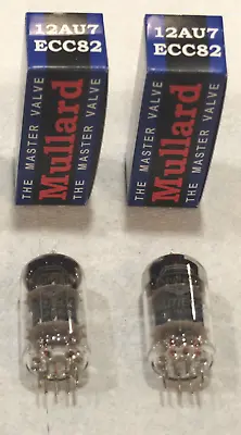 Mullard PAIR TWO NEW  12AU7 ECC82 Tubes • $59.95