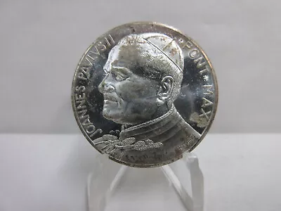 Vatican City Pope John Paul II Joannes Paulus II Silver Plated Medal Token • $5.95