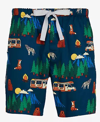 New Peter Alexander Mens Forest Camping Cotton Sleep Shorts Medium M Rrp$59.95 • $35