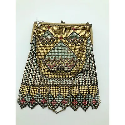 Wonderful Art Mandalan Mesh Enamel Evening Bag Purse. • $295