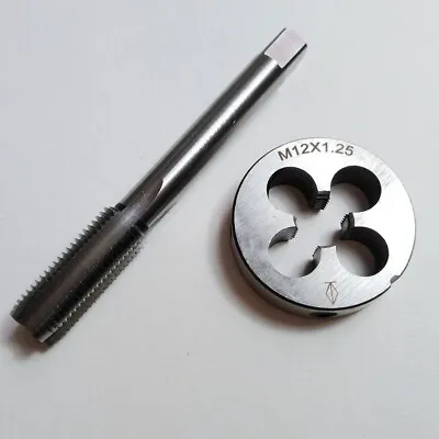 12mm X 1.25 HSS Metric Right Hand Thread Tap And Die Set M12 X 1.25mm Pitch M849 • $11.30