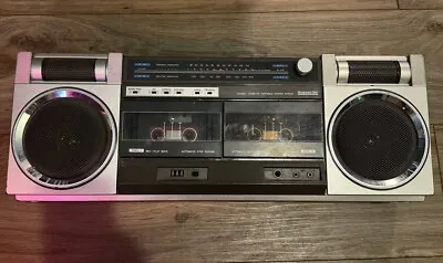 1980's Montgomery Ward JSA 39505 Double Cassette/Radio Boom Box - FOR PARTS • $22.50
