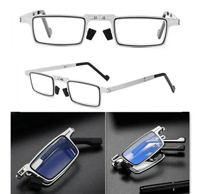 $8.18 • Buy Men Ultra Light Titanium Material Screwless Foldable Anti-Blue Reading Glasses