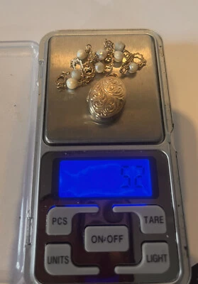 £10 • Buy 9ct Good Locket And Vintage 9ct Bracelet  5.2 Grams