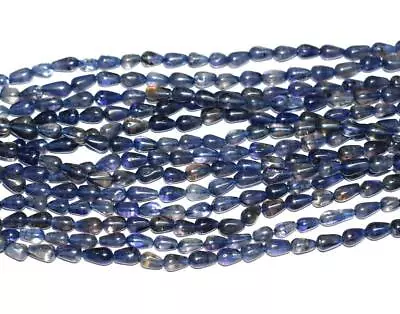 13.5  Strand Natural Iolite Beads Briolette 3.5x5 - 4x7 Mm 1 Line #d5048 • $3.99