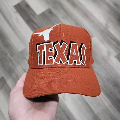 Vintage Texas Longhorns The Game Big Logo Graffiti Spell Out Snapback Hat Wool • $79.99