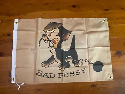 AUS SELLER. PRE OWNED TATTOO  RUM Man Cave Flag Banner Sailor Jerry Wall Hanging • $34