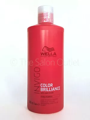 £15.95 • Buy Wella Professionals Invigo Colour Brilliance Shampoo For Fine/Normal Hair 500ml