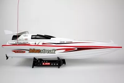 RC RACING SPEED BOAT 2.4g BLUESTREAK 7008 LARGE RADIO REMOTE CONTROL Yacht UK • £66.15