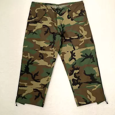 US Army Cold Weather Camo Trousers Mens Size Large Short Nylon Military Gore Tex • $29.97