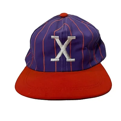 Vintage Malcolm X Snapback Hat Cap Adjustable Hip Hop Rap Embroidered Pin Stripe • $249.95