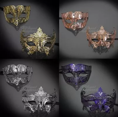 Metal Masquerade Mask Couples Masquerade Mask Couple Masquerade Ball Masks • $19.95