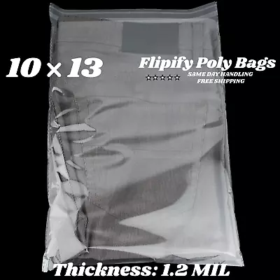 10x13 Clear Resealable T-Shirt/Apparel Self Seal Lip Tape Poly Plastic Bags • $13.90